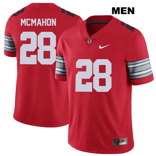 Ohio State Buckeyes Men's Amari McMahon #28 Red Authentic Nike 2018 Spring Game College NCAA Stitched Football Jersey UU19G78OZ